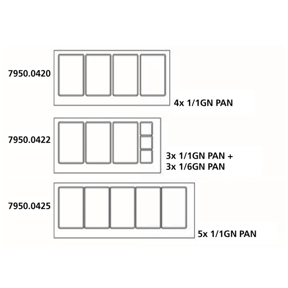 Combisteel Standard Line Kühltisch mit Glas 3 Türen 5X 1/1 Gn Behälter 2 Combisteel Standard Line Kühltisch mit Glas 3 Türen 5X 1/1 Gn Behälter