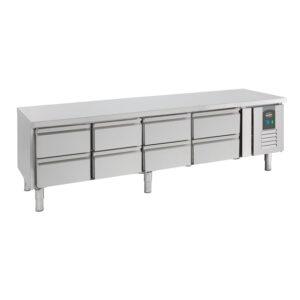 Combisteel Kühltisch 650 Hoch 8 Schubladen