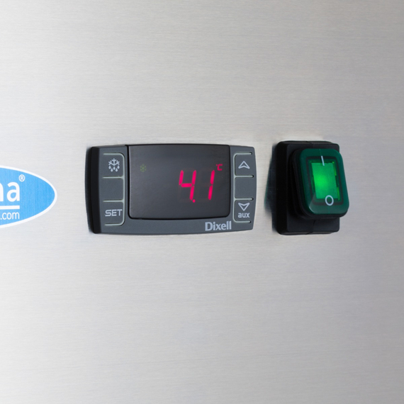 Maxima Gastro Kühlschrank - 1400 l - 6 Einstellbare Regale (2/1 GN) - auf Rädern - Rostfreier Stahl 2 Maxima Gastro Kühlschrank - 1400 l - 6 Einstellbare Regale (2/1 GN) - auf Rädern - Rostfreier Stahl