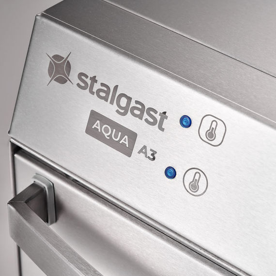 Stalgast Gläserspülmaschine Aqua A3 mit Klarspülmittel- und Reinigerdosierpumpe, 2 Spülprogramme, Korbgröße 400x400 mm 3 Stalgast Gläserspülmaschine Aqua A3 mit Klarspülmittel- und Reinigerdosierpumpe, 2 Spülprogramme, Korbgröße 400x400 mm