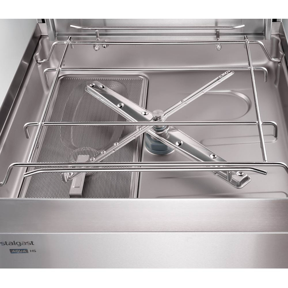 Stalgast Edelstahl Haubenspülmaschine Aqua H5 mit Klarspülmittel-, Reinigerdosierpumpe sowie Klarspül- und Ablaufpumpe, 3 Spülprogramme 4 Stalgast Edelstahl Haubenspülmaschine Aqua H5 mit Klarspülmittel-, Reinigerdosierpumpe sowie Klarspül- und Ablaufpumpe, 3 Spülprogramme