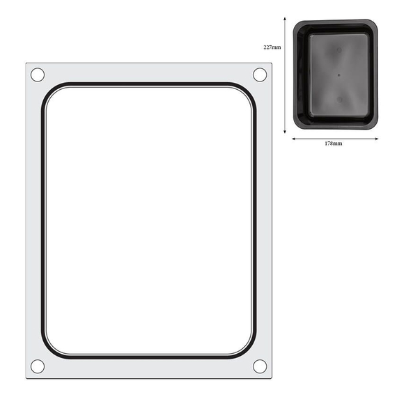 Hendi Matrize für Versiegelungsmaschine, ein Behälter (227x178 mm) 2 Hendi Matrize für Versiegelungsmaschine, ein Behälter (227x178 mm)