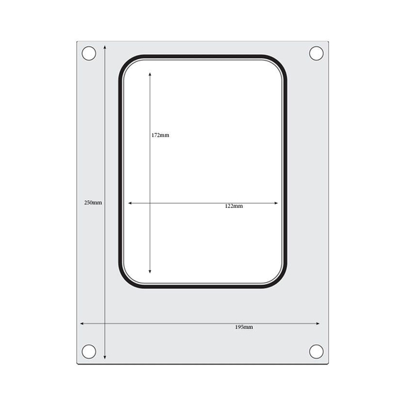 Hendi Matrize für Versiegelungsmaschine, ein Behälter (187x137 mm) 1 Hendi Matrize für Versiegelungsmaschine, ein Behälter (187x137 mm)