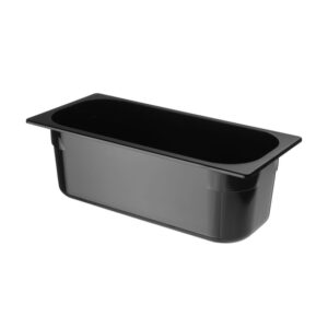 Hendi Eiscreme-Behälter Polycarbonat, 5L, Schwarz, 360x165x(H)120mm