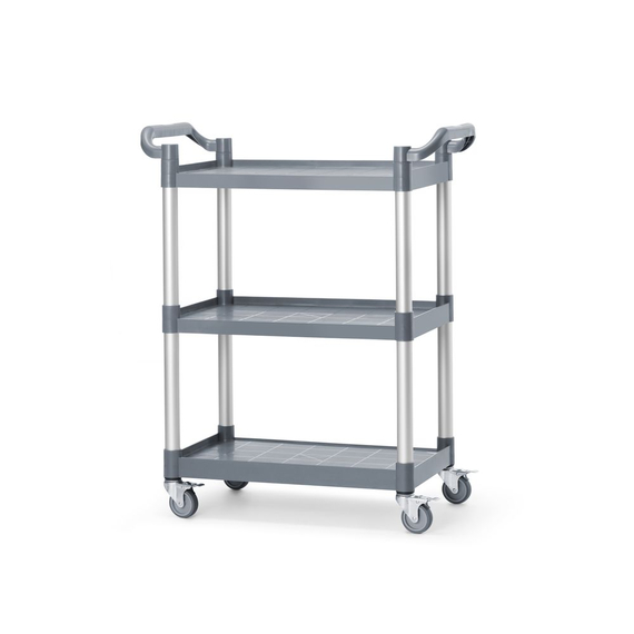 AmerBox Servierwagen aus Polypropylen mit 3 Fächern, klein, 800x420x(H)945mm 1 AmerBox Servierwagen aus Polypropylen mit 3 Fächern, klein, 800x420x(H)945mm