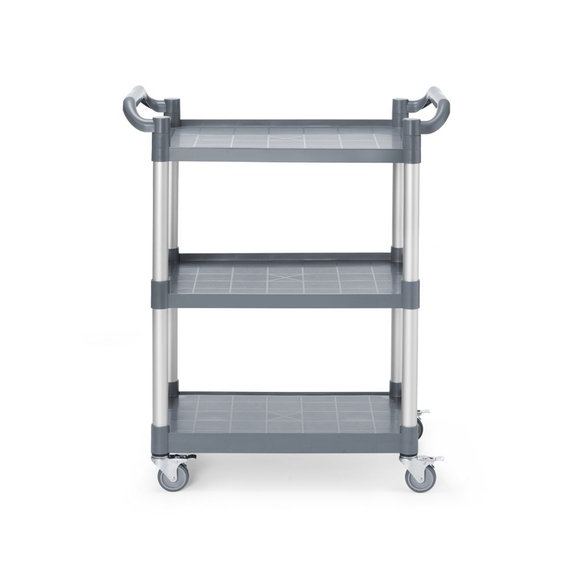 AmerBox Servierwagen aus Polypropylen mit 3 Fächern, klein, 800x420x(H)945mm AmerBox Servierwagen aus Polypropylen mit 3 Fächern, klein, 800x420x(H)945mm