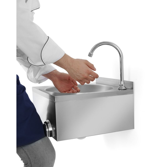 Hendi Waschbecken mit Kniebedienung, 400x428x(H)406mm 1 Hendi Waschbecken mit Kniebedienung, 400x428x(H)406mm