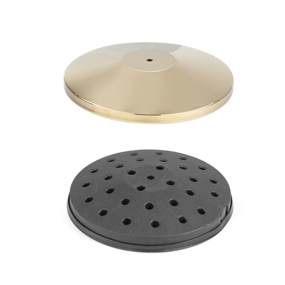 Hendi Absperrpfosten, goldfarben, Bodenplatte, ⌀360x(H)65mm 1 Hendi Absperrpfosten, goldfarben, Bodenplatte, ⌀360x(H)65mm