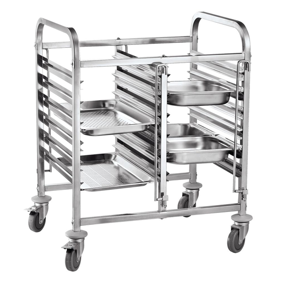 Hendi Transportwagen doppelt - 12xGN1/1, 810x610x(H)960mm Hendi Transportwagen doppelt - 12xGN1/1, 810x610x(H)960mm