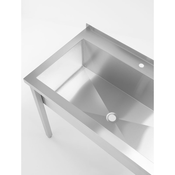 Hendi Tisch mit Einzelwaschwanne, ohne Spritzschutz – verschraubt, Tiefe 600 mm, Budget Line, 1000x600x(H)850mm 4 Hendi Tisch mit Einzelwaschwanne, ohne Spritzschutz – verschraubt, Tiefe 600 mm, Budget Line, 1000x600x(H)850mm