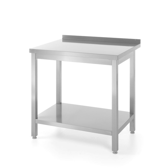 Hendi Wandtisch mit Ablage – verschraubt, Tiefe 600 mm, Profi Line, 800x600x(H)850mm Hendi Wandtisch mit Ablage – verschraubt, Tiefe 600 mm, Profi Line, 800x600x(H)850mm