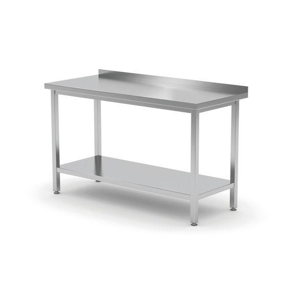 Hendi Wandtisch mit Ablage – verschraubt, Tiefe 600 mm, Profi Line, 1000x600x(H)850mm Hendi Wandtisch mit Ablage – verschraubt, Tiefe 600 mm, Profi Line, 1000x600x(H)850mm