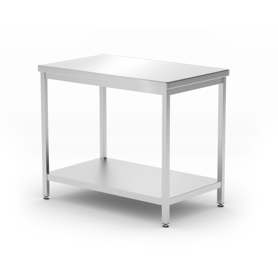 Hendi Mitteltisch mit Ablage – verschraubt, Tiefe 600 mm, Profi Line, 1000x600x(H)850mm Hendi Mitteltisch mit Ablage – verschraubt, Tiefe 600 mm, Profi Line, 1000x600x(H)850mm