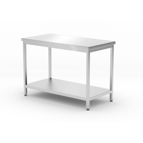 Hendi Mitteltisch mit Ablage – verschraubt, Tiefe 600 mm, Profi Line, 1200x600x(H)850mm Hendi Mitteltisch mit Ablage – verschraubt, Tiefe 600 mm, Profi Line, 1200x600x(H)850mm
