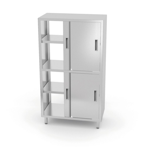 Hendi Durchreicheschrank mit Trennwand und Schiebetüren – verschraubt, Kitchen Line, 1000x600x(H)1800mm Hendi Durchreicheschrank mit Trennwand und Schiebetüren – verschraubt, Kitchen Line, 1000x600x(H)1800mm
