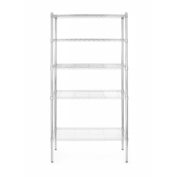 Hendi Lagerregal mit 5 Fächern, Chrom, 910x455x(H)1830mm Hendi Lagerregal mit 5 Fächern, Chrom, 910x455x(H)1830mm