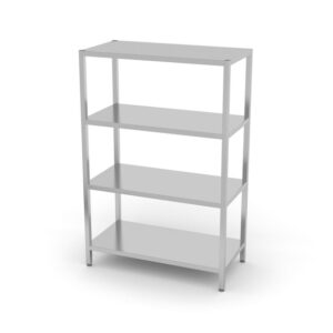 Hendi Lagerregal mit 4 Regalen – verschraubt, Kitchen Line, 1000x500x(H)1800mm