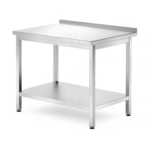 Hendi Wandtisch mit Ablage – verschraubt, Tiefe 700 mm, Profi Line, 1000x700x(H)850mm