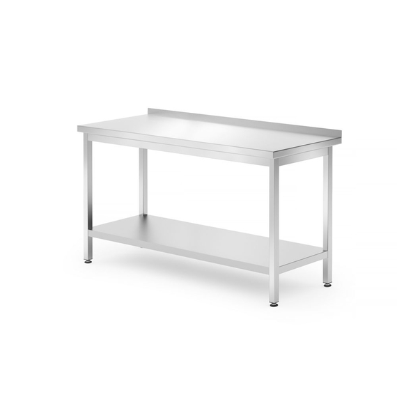 Hendi Wandtisch mit Ablage – verschraubt, Tiefe 700 mm, Profi Line, 1400x700x(H)850mm Hendi Wandtisch mit Ablage – verschraubt, Tiefe 700 mm, Profi Line, 1400x700x(H)850mm