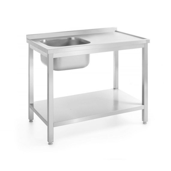 Hendi Waschtisch mit Ablage – verschraubt, Tiefe 700 mm, Profi Line, Links, 1000x700x(H)850mm Hendi Waschtisch mit Ablage – verschraubt, Tiefe 700 mm, Profi Line, Links, 1000x700x(H)850mm