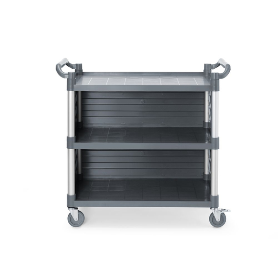AmerBox Servierwagen aus Polypropylen mit Lagen, groß, Inklusive Regalseitenwände, 1010x500x(H)960mm AmerBox Servierwagen aus Polypropylen mit Lagen, groß, Inklusive Regalseitenwände, 1010x500x(H)960mm