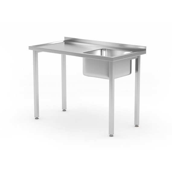 Hendi Spültisch, verschraubt, Kitchen Line, Spülbecken auf der rechten Seite, 1000x600x(H)850mm Hendi Spültisch, verschraubt, Kitchen Line, Spülbecken auf der rechten Seite, 1000x600x(H)850mm