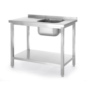Hendi Spültisch mit Ablage, verschraubt, Kitchen Line, 1000x600x(H)850mm