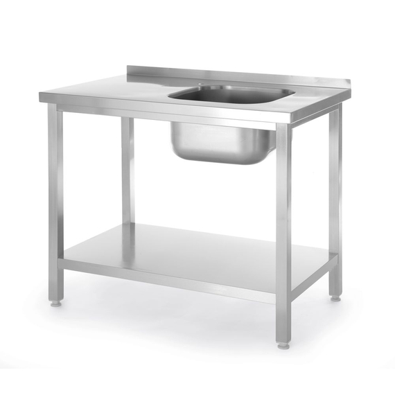 Hendi Spültisch mit Ablage, verschraubt, Kitchen Line, 1000x600x(H)850mm Hendi Spültisch mit Ablage, verschraubt, Kitchen Line, 1000x600x(H)850mm