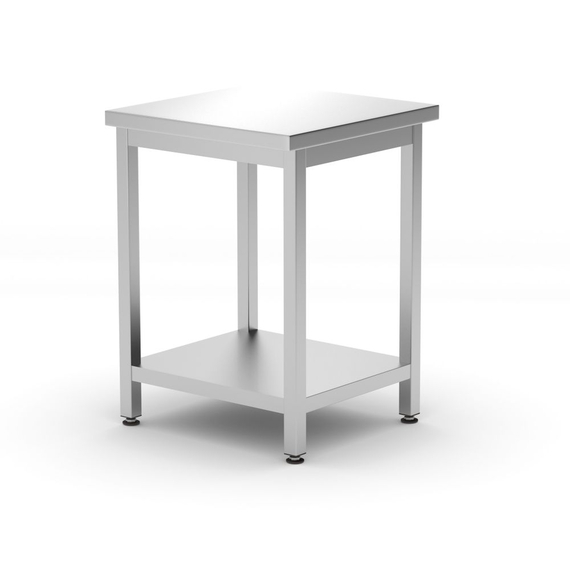 Hendi Mitteltisch mit Ablage – verschraubt, Tiefe 600 mm, Kitchen Line, 600x600x(H)850mm Hendi Mitteltisch mit Ablage – verschraubt, Tiefe 600 mm, Kitchen Line, 600x600x(H)850mm