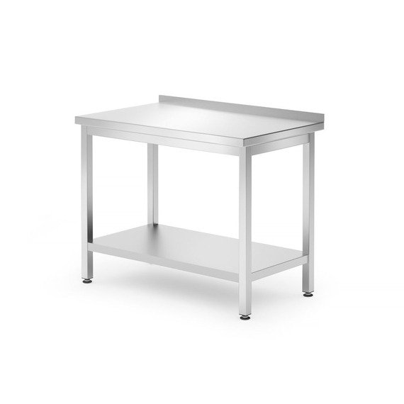 Hendi Wandtisch mit Ablage – verschraubt, Tiefe 600 mm, Kitchen Line, 1000x600x(H)850mm Hendi Wandtisch mit Ablage – verschraubt, Tiefe 600 mm, Kitchen Line, 1000x600x(H)850mm
