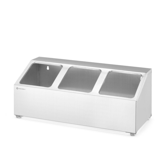 Hendi Halterung für Gastronorm-Behälter, 3 Fächer, 512x245x(H)215mm 2 Hendi Halterung für Gastronorm-Behälter, 3 Fächer, 512x245x(H)215mm