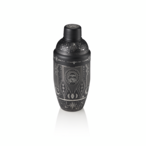 Nocturn Shaker Tattoo, 0,5 ltr., Ø 8,5 cm, schwarz, gold, Chromnickelstahl 18/8