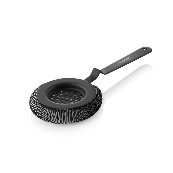 Nocturn Barsieb mit Feder, Ø 8,5 cm, 20,5 cm, schwarz matt, Chromnickelstahl 18/8 Nocturn Barsieb mit Feder, Ø 8,5 cm, 20,5 cm, schwarz matt, Chromnickelstahl 18/8