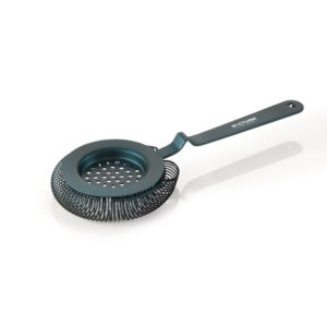 Nocturn Barsieb mit Feder, Ø 8,5 cm, 20,5 cm, blau matt, Chromnickelstahl 18/8