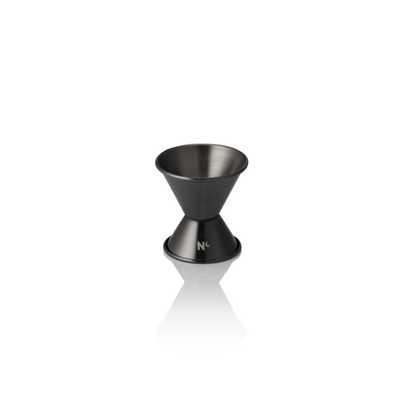 Nocturn Jigger, 2/4 cl, Ø 4,5 cm, Höhe 6 cm, gun metal, Chromnickelstahl 18/8 Nocturn Jigger, 2/4 cl, Ø 4,5 cm, Höhe 6 cm, gun metal, Chromnickelstahl 18/8