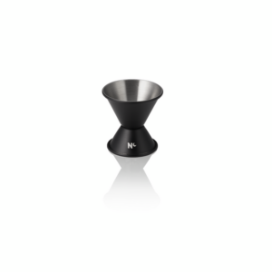 Nocturn Jigger, 2/4 cl, Ø 4,5 cm, Höhe 6 cm, schwarz matt, Chromnickelstahl 18/8