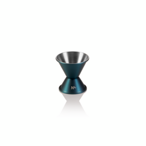 Nocturn Jigger, 2/4 cl, Ø 4,5 cm, Höhe 6 cm, blau matt, Chromnickelstahl 18/8