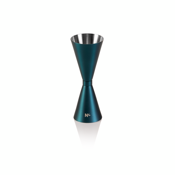Nocturn Slim Jigger, 3/4,5 cl, Ø 4,5 cm, Höhe 12 cm, blau matt, Chromnickelstahl 18/8 Nocturn Slim Jigger, 3/4,5 cl, Ø 4,5 cm, Höhe 12 cm, blau matt, Chromnickelstahl 18/8
