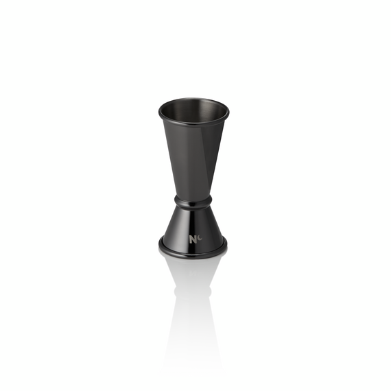 Nocturn Jigger Japanese Style, 2/4 cl, Ø 4,5 cm, Höhe 9 cm, gun metal, Chromnickelstahl 18/8 Nocturn Jigger Japanese Style, 2/4 cl, Ø 4,5 cm, Höhe 9 cm, gun metal, Chromnickelstahl 18/8