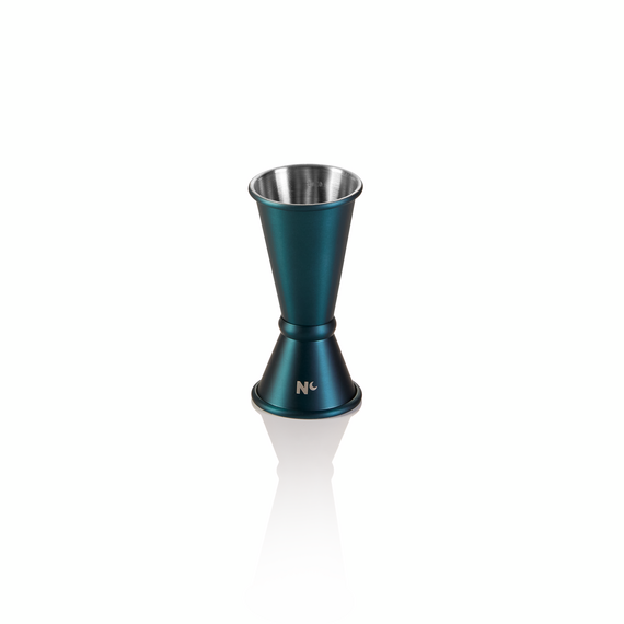 Nocturn Jigger Japanese Style, 2/4 cl, Ø 4,5 cm, Höhe 9 cm, blau matt, Chromnickelstahl 18/8 Nocturn Jigger Japanese Style, 2/4 cl, Ø 4,5 cm, Höhe 9 cm, blau matt, Chromnickelstahl 18/8