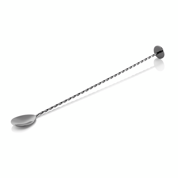 Nocturn Barlöffel Twisted, mit Stößelende, 33,5 cm, gun metal, Chromnickelstahl 18/8 Nocturn Barlöffel Twisted, mit Stößelende, 33,5 cm, gun metal, Chromnickelstahl 18/8