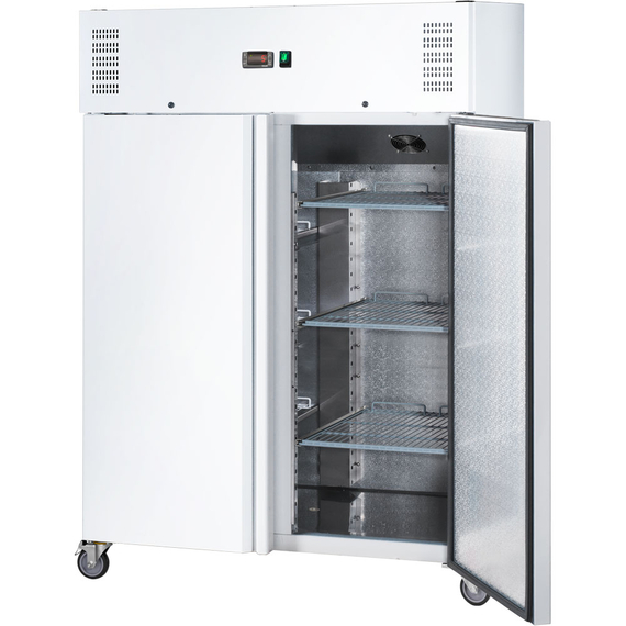 Starline Doppeltür-Kühlschrank GN 2/1, weiß, fahrbar, 1340x810x2000 (BxTxH), 0,35 kW 1 Starline Doppeltür-Kühlschrank GN 2/1, weiß, fahrbar, 1340x810x2000 (BxTxH), 0,35 kW