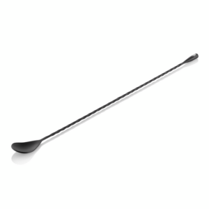 Nocturn Barlöffel Twisted Classic, 40 cm, schwarz matt, Chromnickelstahl 18/8