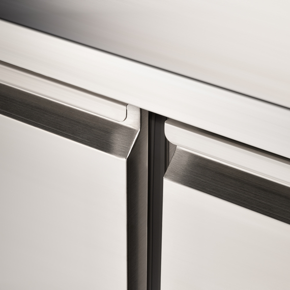 Starline Edelstahl Kühltisch, 2-türig, GN 1/1, 900x700x875 mm (BxTxH), ohne Aufkantung 7 Starline Edelstahl Kühltisch, 2-türig, GN 1/1, 900x700x875 mm (BxTxH), ohne Aufkantung