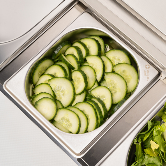 Starline Saladette, 2-türig GN 1/1, Aufnahme 10x GN 1/4, ohne Aufkantung 7 Starline Saladette, 2-türig GN 1/1, Aufnahme 10x GN 1/4, ohne Aufkantung