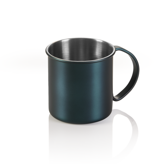 Nocturn Moscow Mule, 0,45 ltr., Ø 9 cm, Höhe 9 cm, blau matt, Chromnickelstahl 18/8 Nocturn Moscow Mule, 0,45 ltr., Ø 9 cm, Höhe 9 cm, blau matt, Chromnickelstahl 18/8