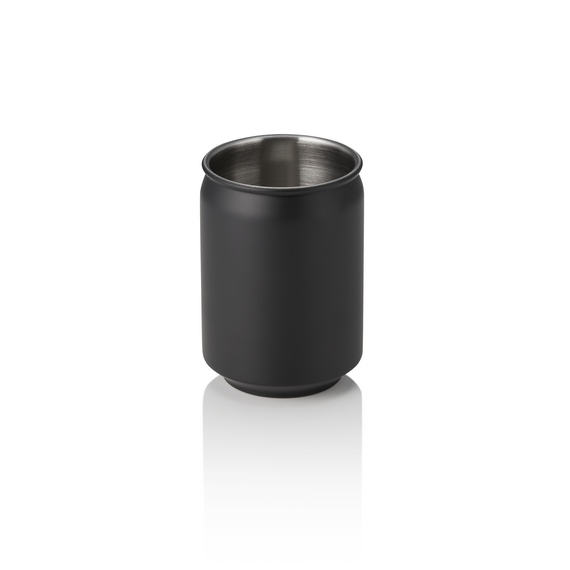 Nocturn Cup, 0,35 ltr., Ø 7 cm, Höhe 10,5 cm, schwarz matt, Chromnickelstahl 18/8 Nocturn Cup, 0,35 ltr., Ø 7 cm, Höhe 10,5 cm, schwarz matt, Chromnickelstahl 18/8