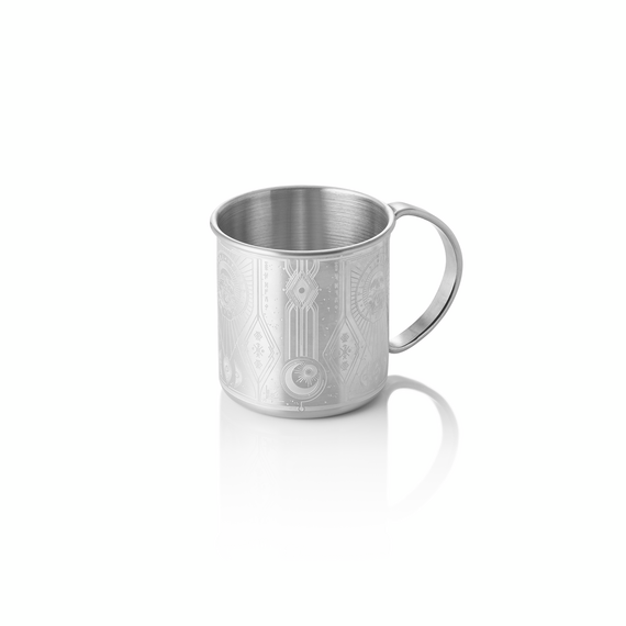 Nocturn Moscow Mule Tattoo, 0,45 ltr., Ø 9 cm, Höhe 9 cm, silber, Chromnickelstahl 18/8 Nocturn Moscow Mule Tattoo, 0,45 ltr., Ø 9 cm, Höhe 9 cm, silber, Chromnickelstahl 18/8