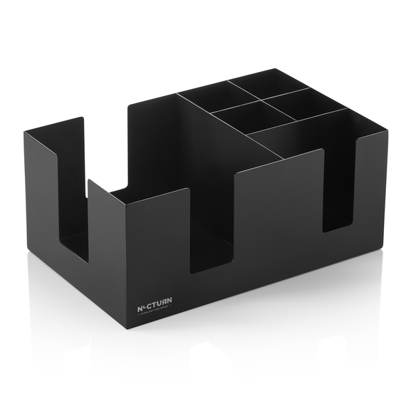 Nocturn Bar Caddy, 24,5 x 15,5 x 10,5 cm, schwarz matt, Chromnickelstahl Nocturn Bar Caddy, 24,5 x 15,5 x 10,5 cm, schwarz matt, Chromnickelstahl