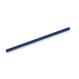 Nocturn Glastrinkhalm mit Bürste Set, 20 cm, Ø 8 mm, blue, Set á 50 Stück, Glas